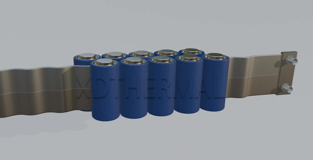 cylindrical battery cell-- liquid cooling tube
